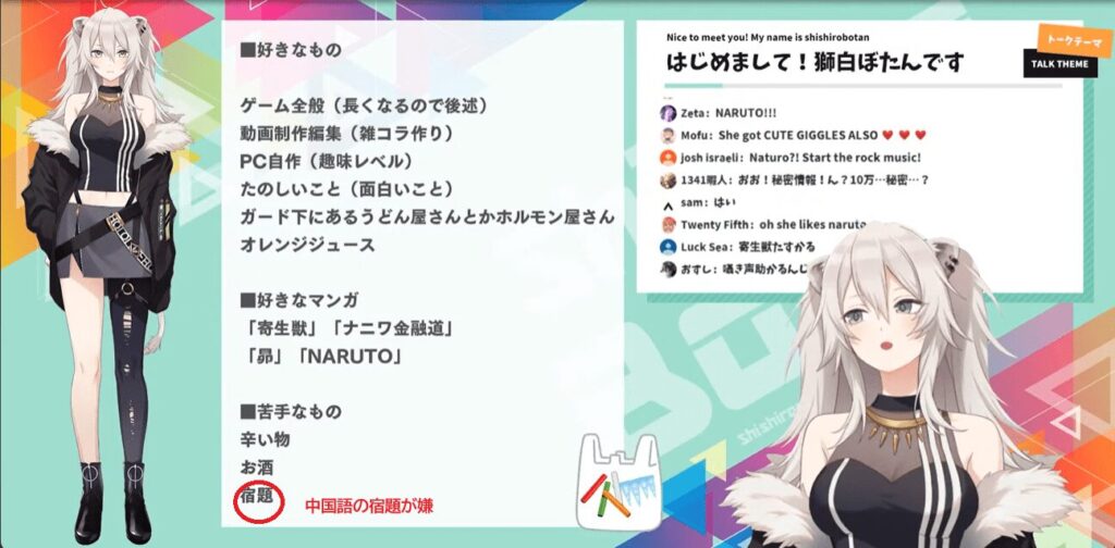 獅白ぼたん　前世